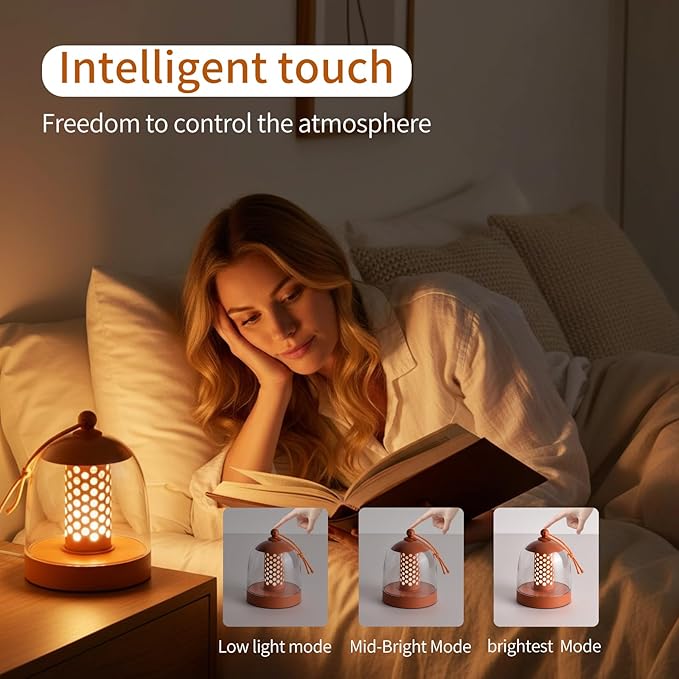 MKLK Camping Lantern, IPX4 Waterproof Touch Control LED Night Light, USB - Image 7