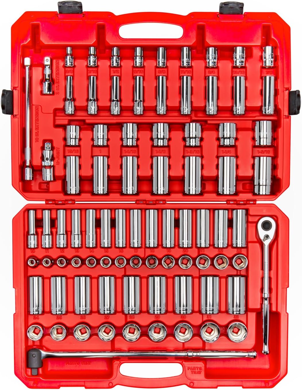 TEKTON 1/2 Inch Drive 6-Point Socket Ratchet Set, 83-Piece | SKT25302