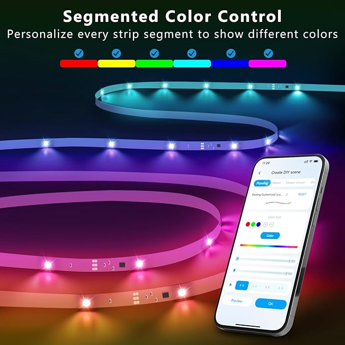DAYBETTER Smart IC LED Strip Lights, BGRIC LED Lights - Image 5