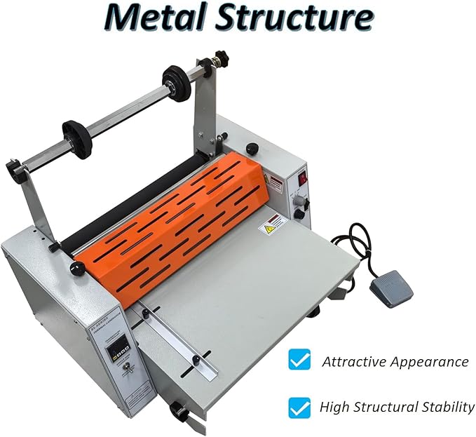 WYDDDARY 16.54''/420MM Electric Steel Roller Thermal Laminator Hot Cold Roll - Image 4