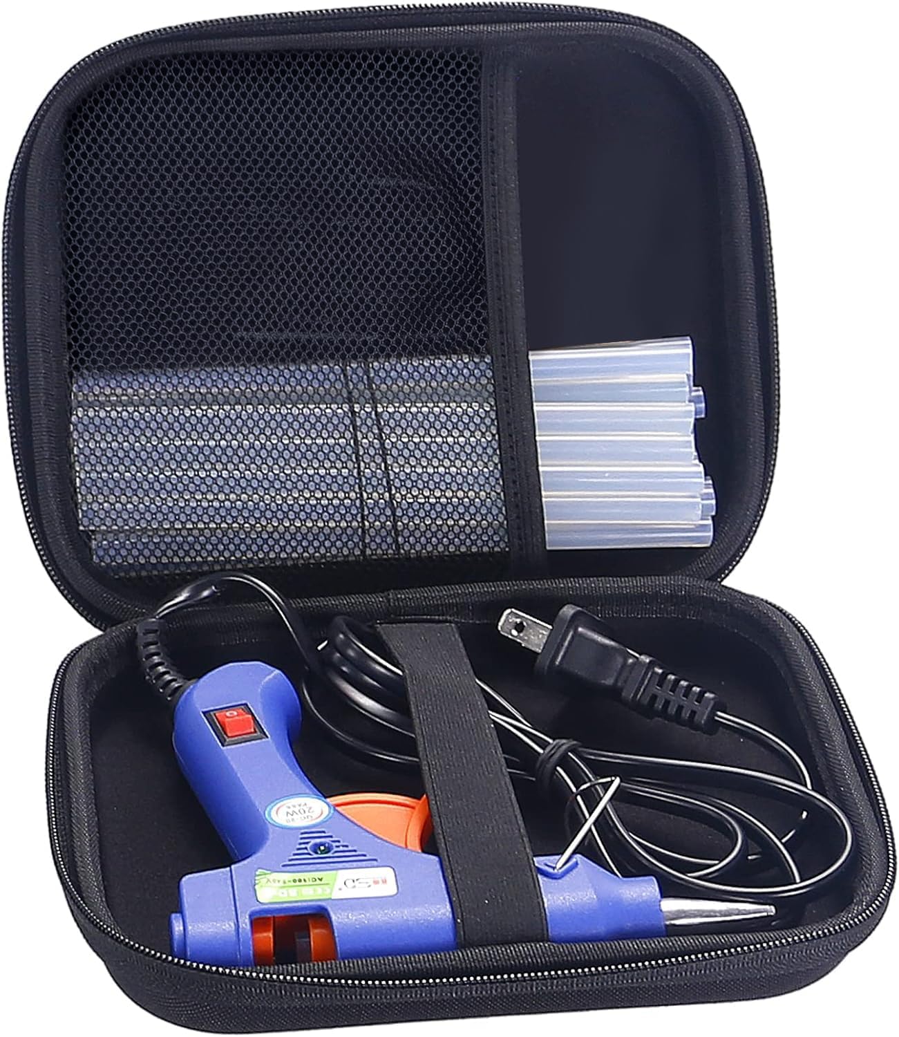 Glue Gun and Sticks Set, Hot Melt Glue Gun Mini for Crafts with 20 Pcs Glue Sticks, Small Hot Glue Guns with Hardshell Carrying Case for School DIY Arts, Craft