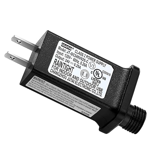 Replacement 24V 0.25A LED Transformer Model JT-DC240V025-C Class 2 Power Supply by Airoads