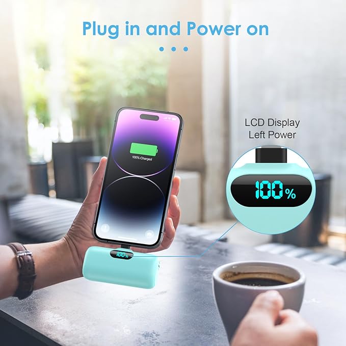 Mini Portable Charger USB C Power Bank, Upgraded 5000mAh PD Fast Charging - Image 3