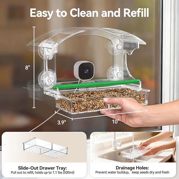 Dzees Smart Window Bird Feeder - Image 9