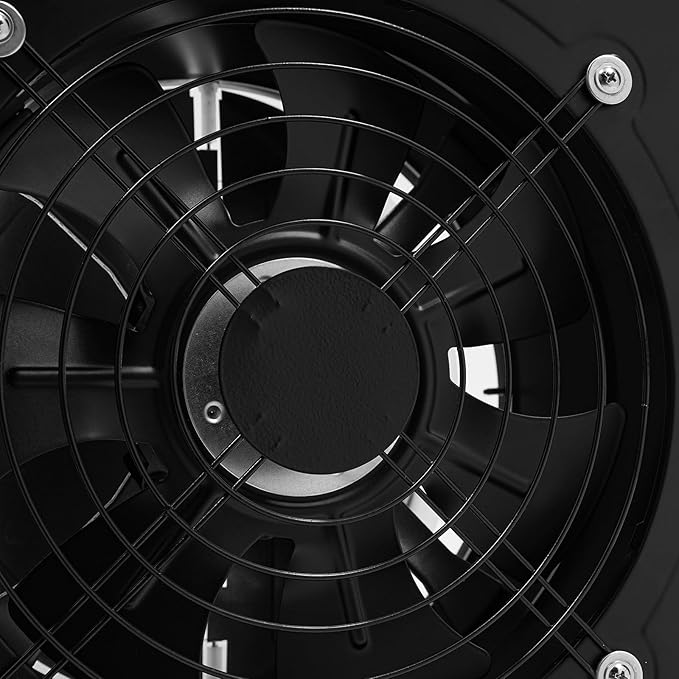 XUFOPLY 10 Inch Exhaust Fan, 110V 100W Wall Mounted Vent Fans 2600RPM Kitchen - Image 8