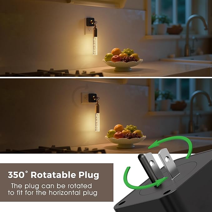 L LOHAS LED Night Lights Plug into Wall, 2 Pack Dimmable Night Light 0-100LM - Image 4