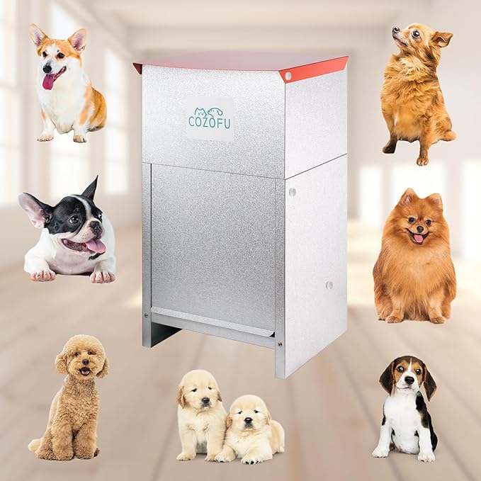 Dog Feeder - Galvanized Metal Pet Food Station - Image 9