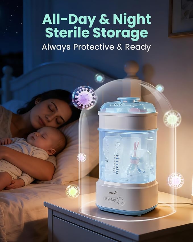 Bottle Sterilizer and Dryer, Compact Electric Steam Baby Bottle Sterilizer - Image 5