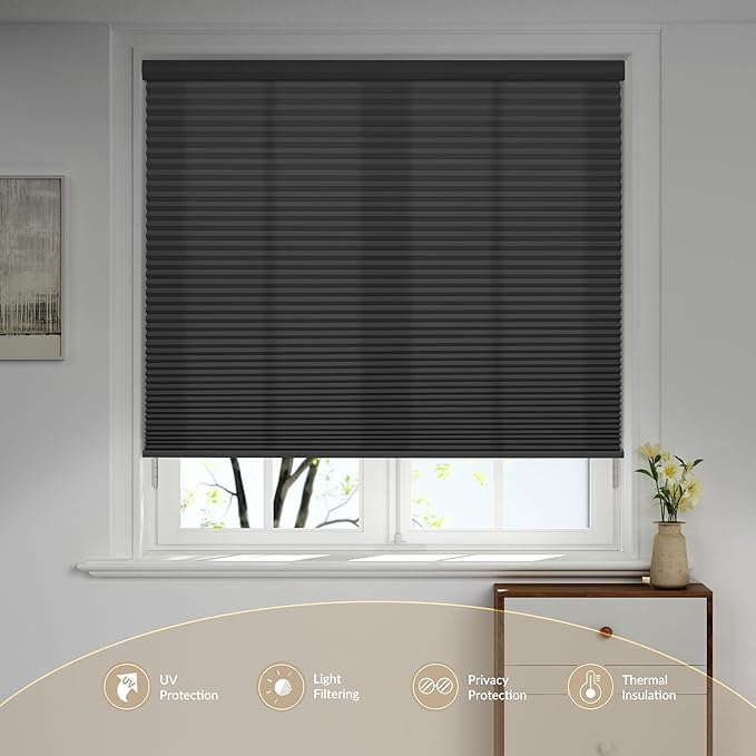 Boolegon Motorized Blinds with Remote, Light Filtering Smart Blinds, Automatic - Image 2
