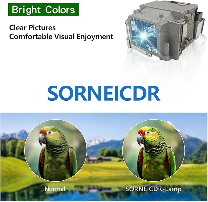 SORNEICDR ELP LP65 Replacement Projector Lamp Bulb Compatible - Image 3