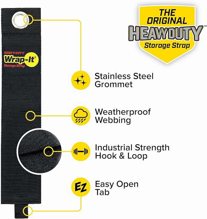 Heavy-Duty Wrap-It Storage Straps, 28-inch - Image 5