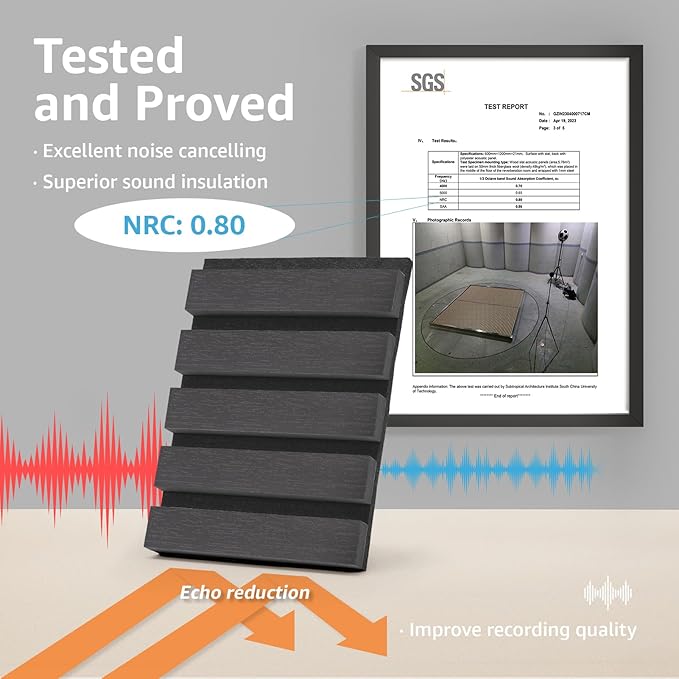 Art3d 4pcs-107 x 8in Slat Acoustic Panel - Image 5