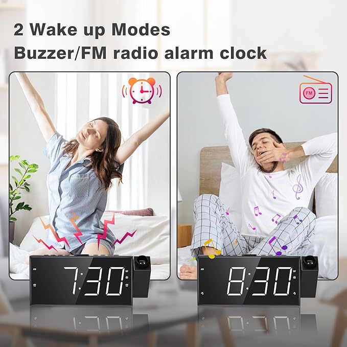 Mesqool Projection Alarm Clock - Image 3