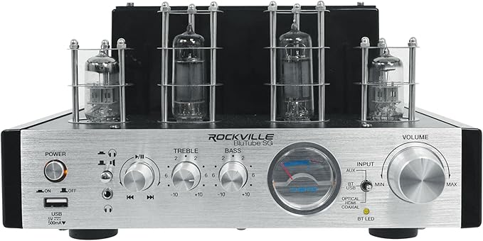 Rockville BluTube SG 70W Home Theater Tube Amplifier Stereo Receiver, - Image 3