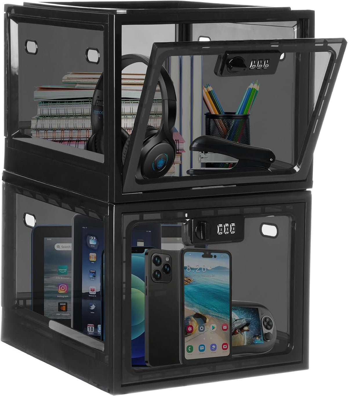 lalifebuss combination lock boxes for personal items, lockable, main product view