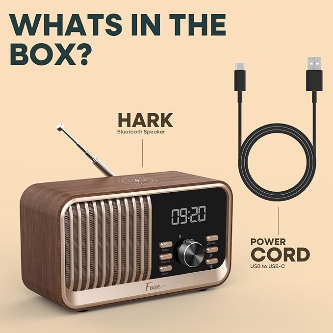 Fuse Hark Bluetooth Radio Speaker | Wireless 10W Charger | FM Radio Speaker - Image 7