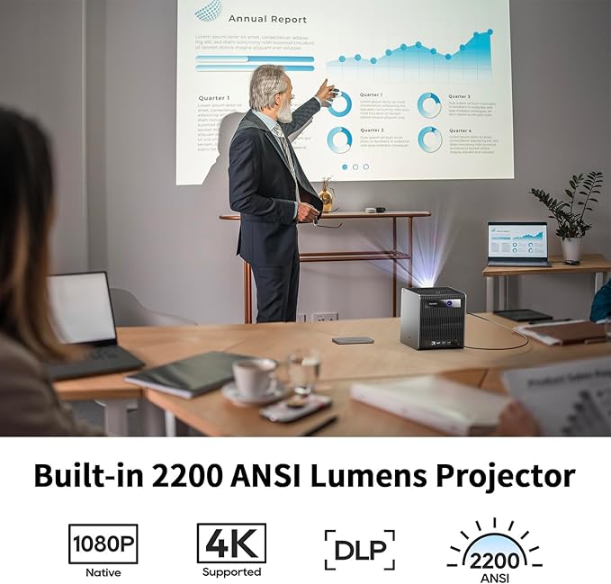 CZUR StarryHub Video Conferencing System, 2200 ANSI Lumens Short Throw - Image 3