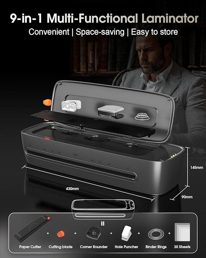 Qfun Laminator Machine 13 Inch Thermal Laminating machine 11x17 - Image 4