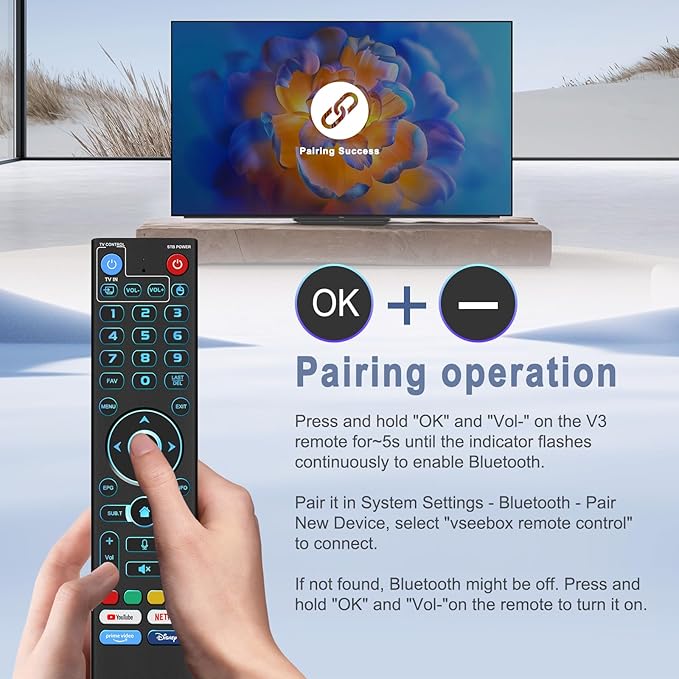 Backlight Voice Remote Control Replacement Compatible - Image 6