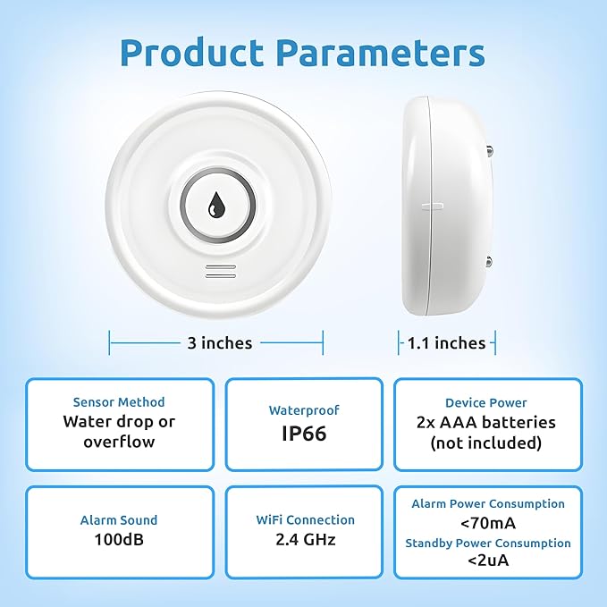 Drip Defender Pro Water Sensor | Wi-Fi Water Leak Detector - Image 6