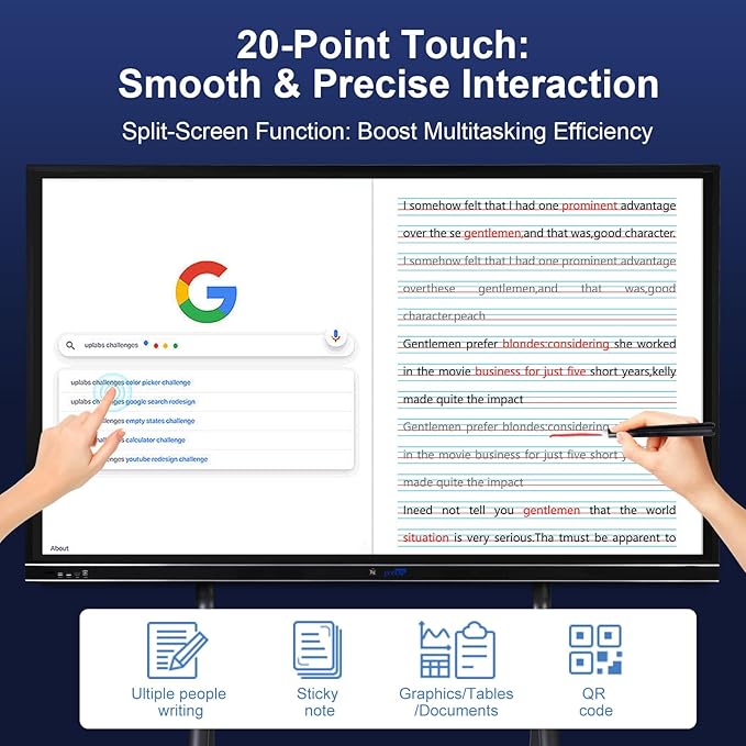 86" 4K Educational Smart Board Pro | Interactive Digital Whiteboard - Image 7