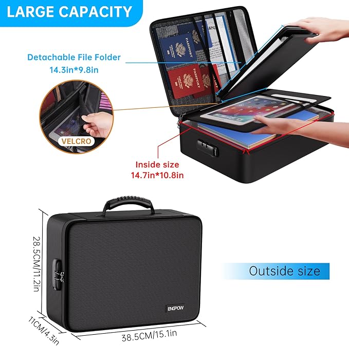 ENGPOW Fireproof File Organizer Bag - Image 5