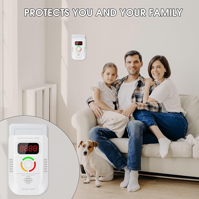 Carbon Monoxide Detectors Plug in, Portable CO Detector - Image 6