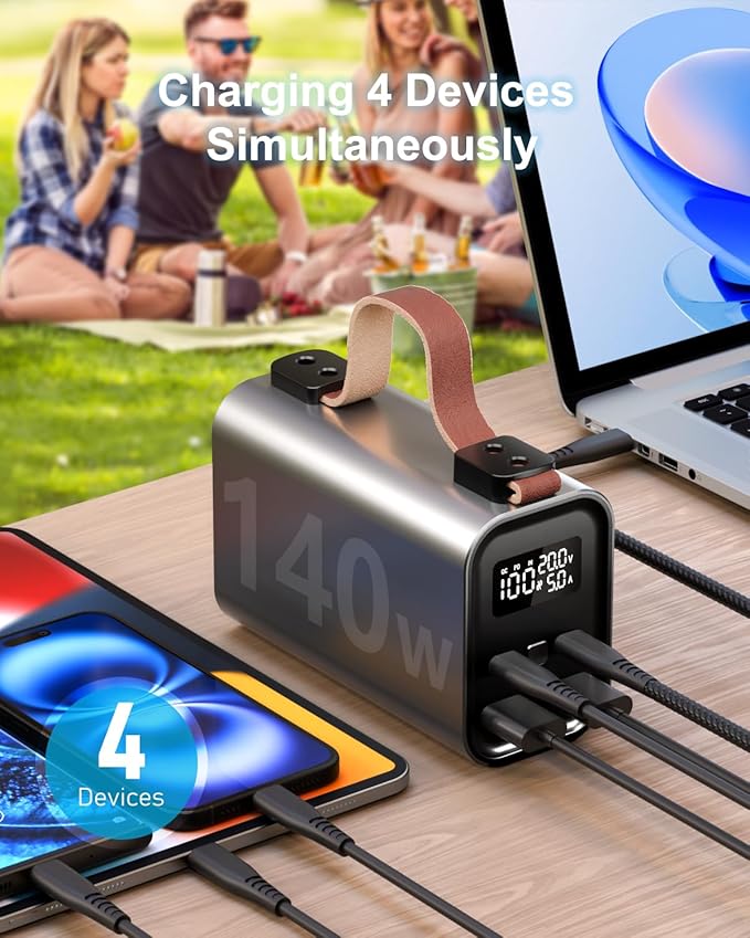 140W Laptop Portable Charger Power Bank 50000mAh, Power Station PD 3.1 QC4.0 - Image 6