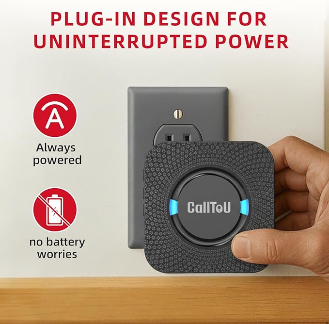 CallToU Caregiver Call Button Wireless Call Bell Alert Button - Image 3