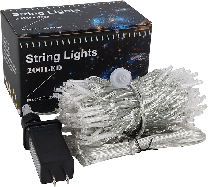 HOME LIGHTING 66ft Easter Decorative Mini Lights, 200 LED Clear Wire Fairy - Image 8