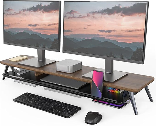Fenge Dual Monitor Stand, Monitor Stands Riser by Fenge
