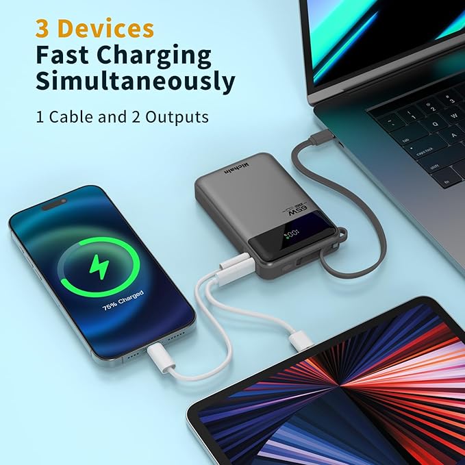 Hichain Laptop Power Bank 65W 20000mAh Portable Charger - Image 4