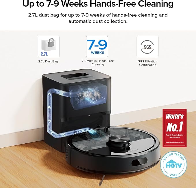 roborock Q7 M5+ Robot Vacuum and Mop, Upgraded from Q5 Max+, 10000Pa Suction - Image 2