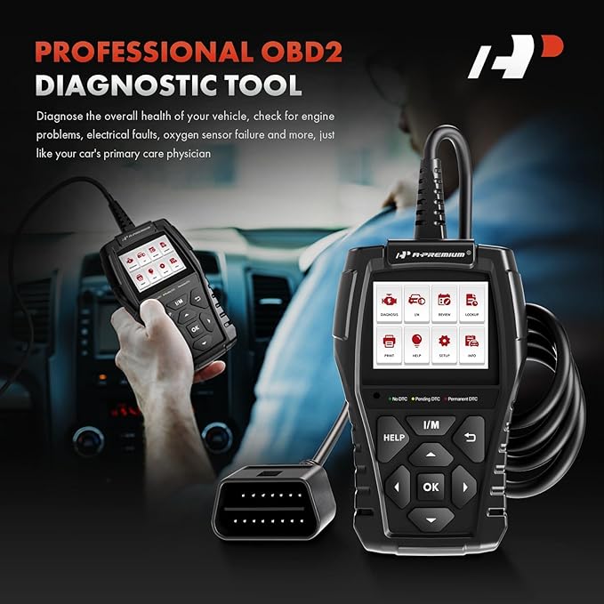 A-Premium AD200 Professional OBD2 Scanner Car Diagnostic Tool, OBDII EOBD Code - Image 7