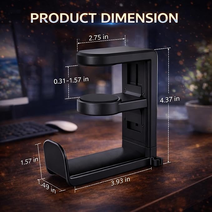 EURPMASK Rotating Headphone Stand - Image 2