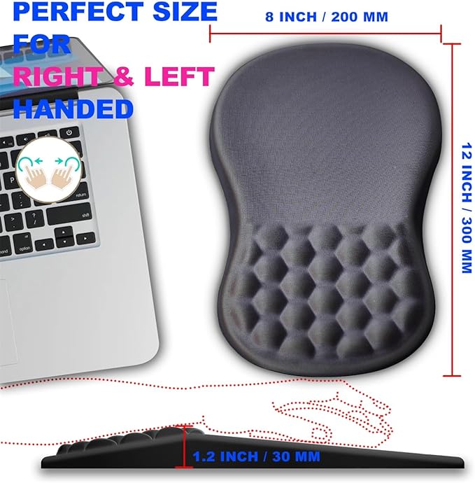 KUOSGM Mouse Pad Wrist Support, Ergonomic Mouse Pad - Image 4