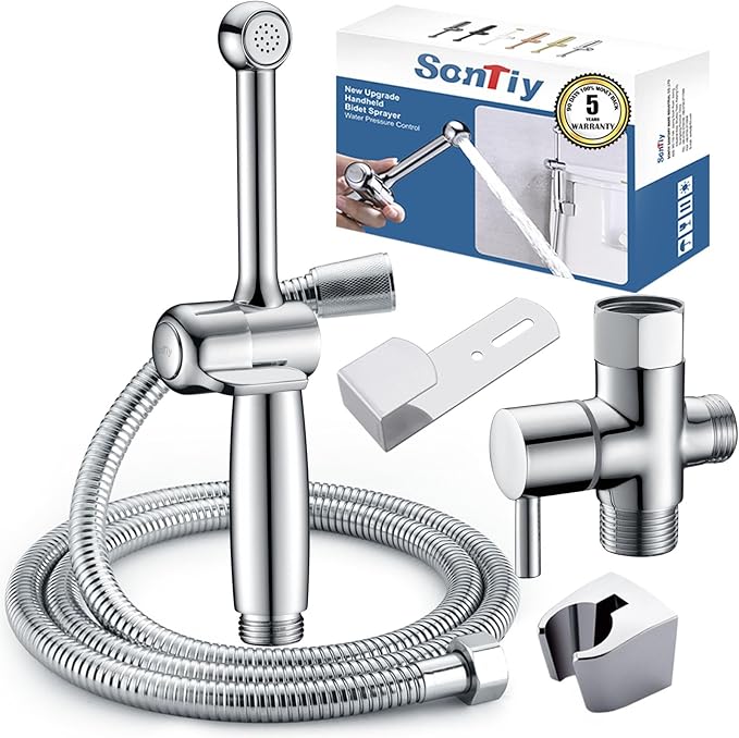 SonTiy Handheld Bidet Sprayer for Toilet, Adjustable Water Pressure Control by SonTiy