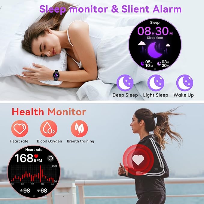 Smart Watch for Women Fitness Tracker: Waterproof Digital Mens Watches Make - Image 3
