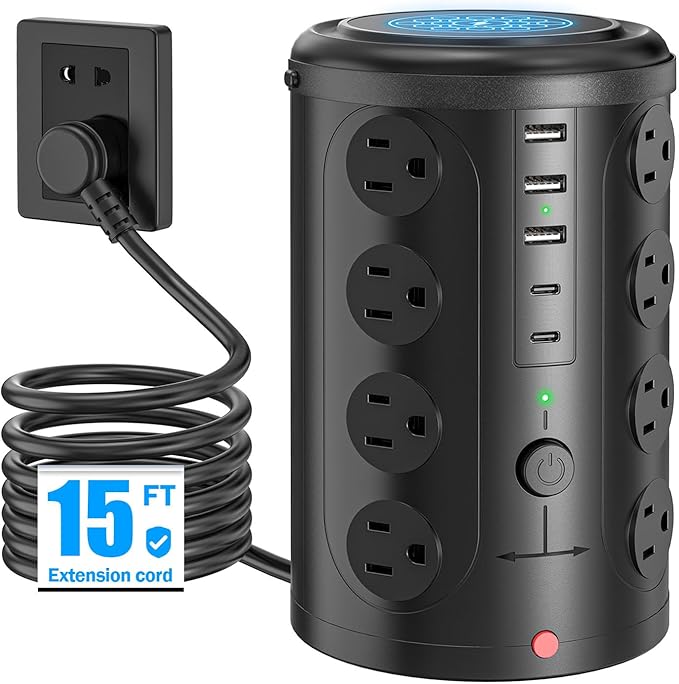 Power Strip Tower Surge Protector by Unknown