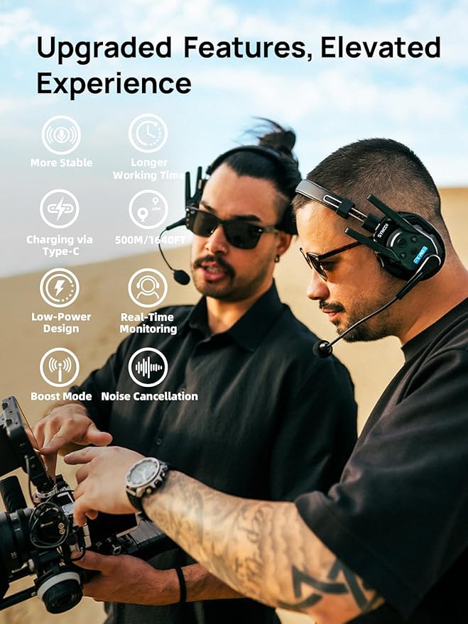 SYNCO XTALK XPRO Wireless Communication Headset System, 9 Person Full Duplex - Image 2