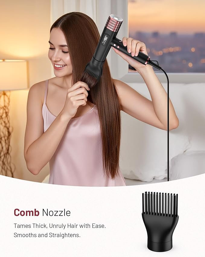 MESCOMB Travel Hair Dryer with Diffuser, 1875W Dual Voltage Ionic - Image 6