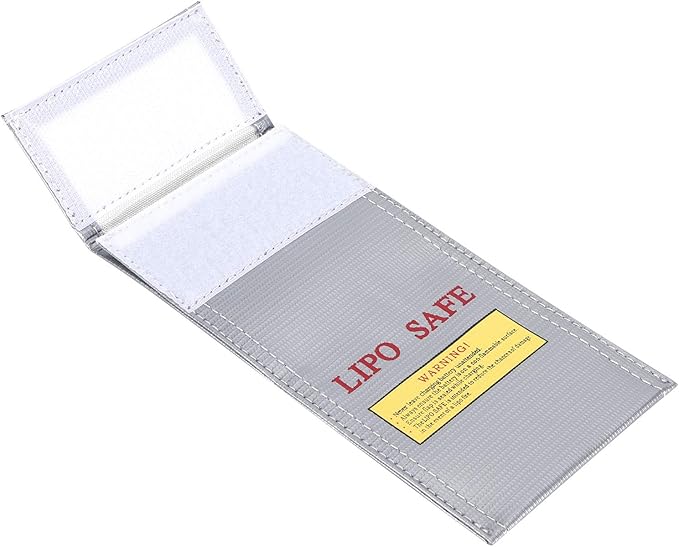 Fdit Lithium-Ion Battery Safe Bag, Fireproof Explosion-Proof Storage Bag 10x20cm by Fdit
