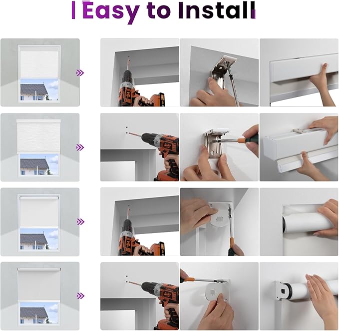 Astomi Motorized Roller Shades for Windows, Effortless Remote & Voice Control - Image 7