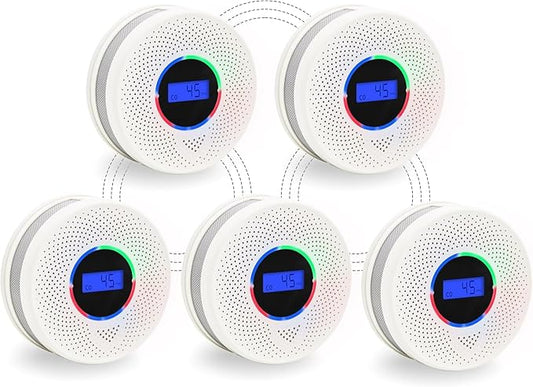 10-Year Battery Wireless Interconnected Smoke and Carbon Monoxide Detector by Unknown