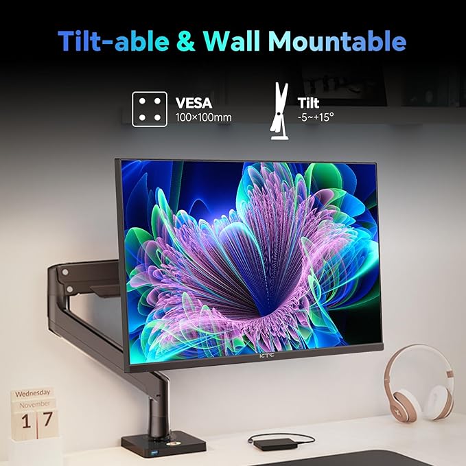 KTC 24.5 Inch FHD 100Hz IPS Computer Monitor, 1080P Eye Care PC Gaming Monitor - Image 7