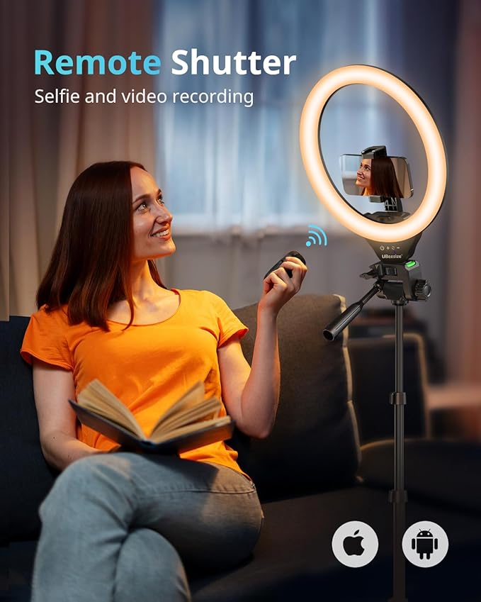 UBeesize 12'' RGB Selfie Ring Light - Image 6