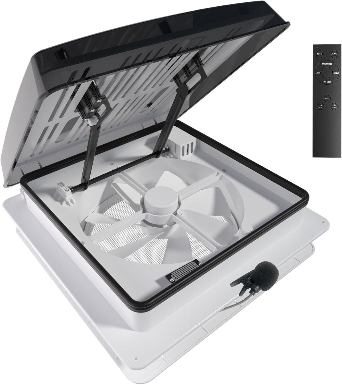 2012 Air Max RV Roof Vent Fan 14" x 14", Quiet 12V Motorhome Ventitaltion