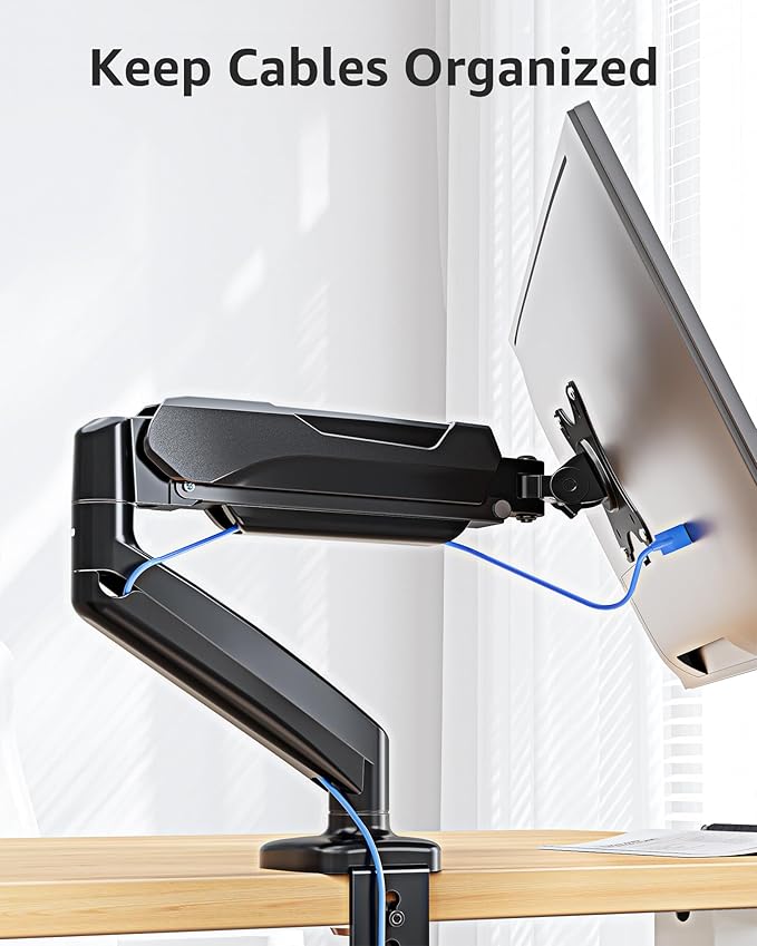 MOUNTUP Single Monitor Desk Mount Holds Screen up to 32 inch, Height Adjustable - Image 7