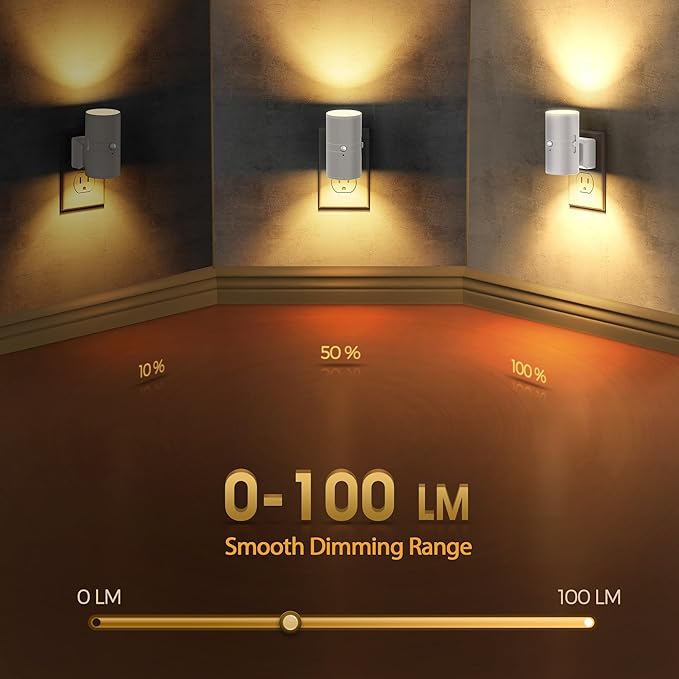 Briignite Motion Sensor Night Light, Motion Activated Plug in Night Lights - Image 2