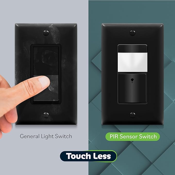 TOPGREENER PIR Motion Sensor Switch, Ambient Light Level Detector, No Neutral - Image 6